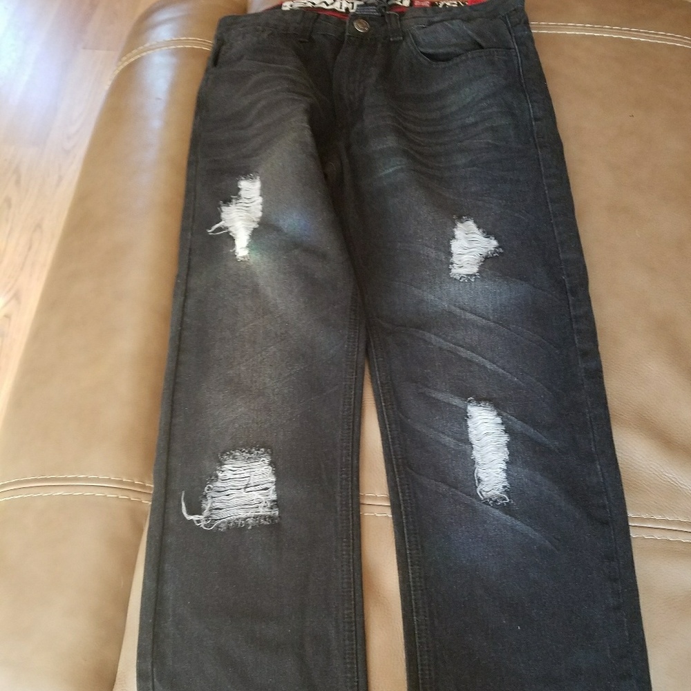 Men Switch straight fit distressed jeans